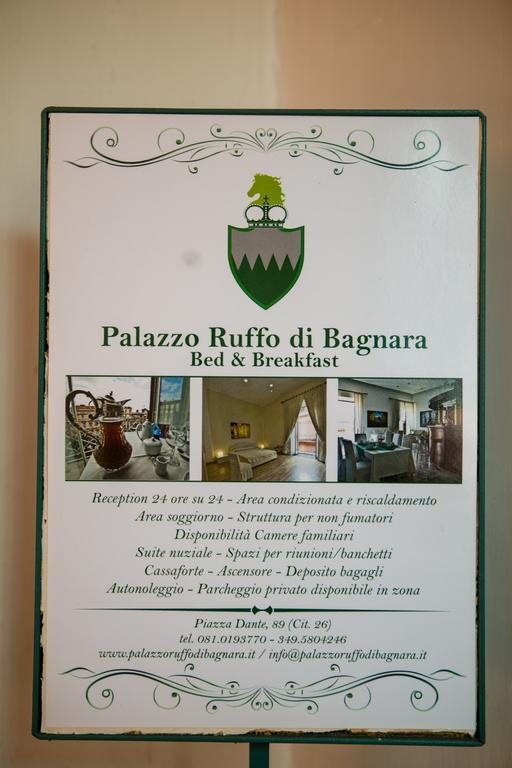 B&B Palazzo Ruffo Di Bagnara Neapol Exteriér fotografie